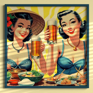 Poster Garotas de Cerveja da Fava