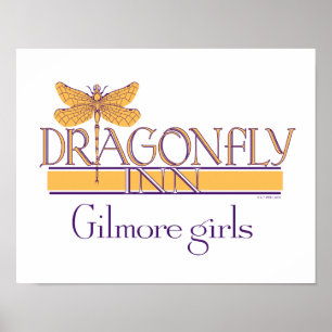 Poster Garotas Gilmore Logotipo Dragonfly Inn