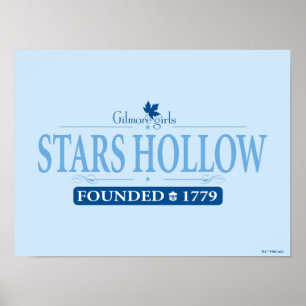 Poster Garotas Gilmore Logotipo vazio das estrelas