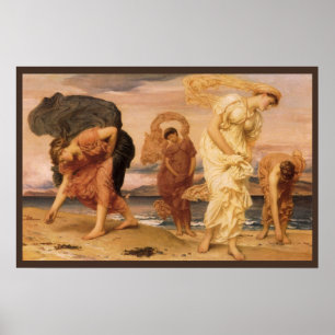 Poster Garotas Gregas Pegando Pedras De Lorde Leighton