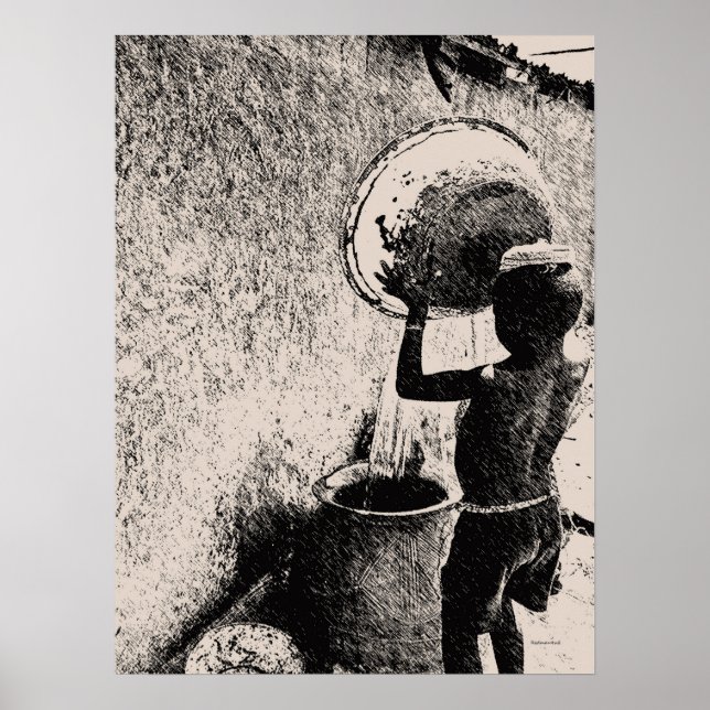 Pôster Garoto... Água Diária (Frente)