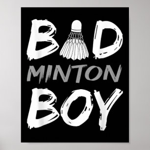 Poster Garoto de Badminton - Ama Badminton Garoto de Bad 