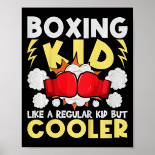Poster Garoto de Boxe Como Uma Criança Normal Mas Mais Le