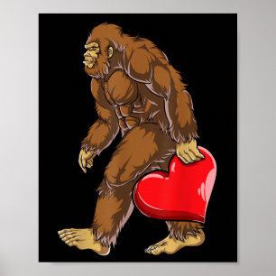 Poster Garotos de Dia de os namorados de Coração Bigfoot