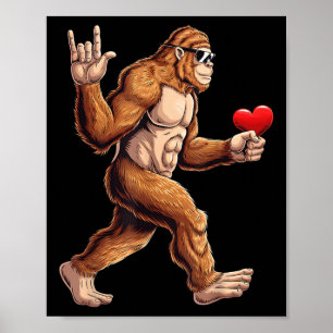 Poster Garotos de Dia de os namorados Engraçados, Bigfoot