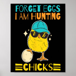 Poster Garotos de roupa de Páscoa Esqueçam os ovos que es