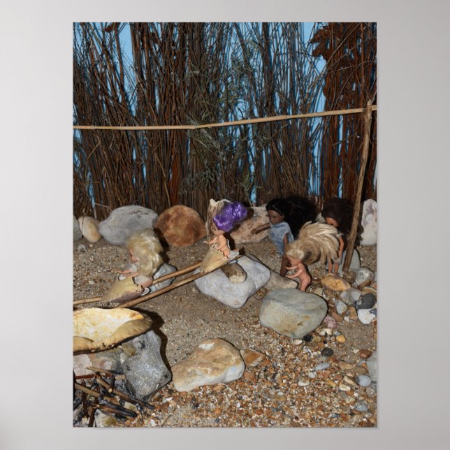 Poster Garotos de Stoneage deslizam. (Frente)