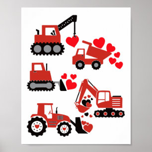 Poster Garotos dias de os namorados Truque de Construção 