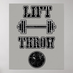 Poster Garrafa de água psta tiro do lance do atletismo