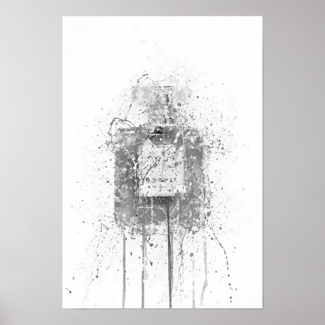 Poster Garrafa de Fragrância Presente de Natal na Parede (Frente)