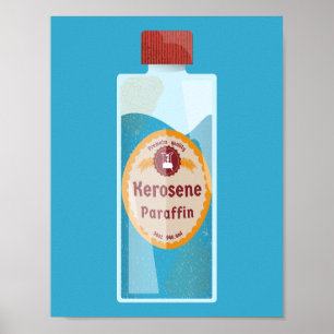 Poster Garrafa de Querosene Parafina