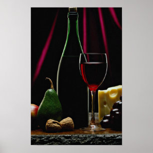 Poster Garrafa de vinho bonita