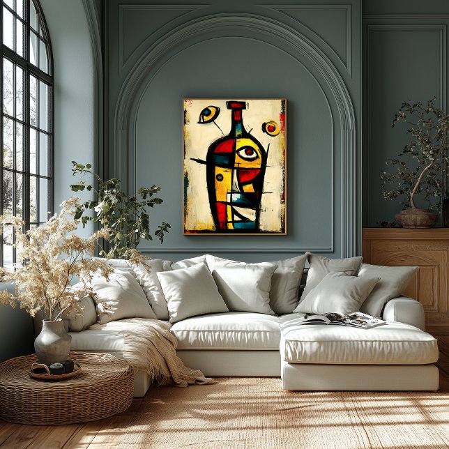 Poster Garrafa Sagrada Expressionismo Abstrato Contemporâ (Criador carregado)