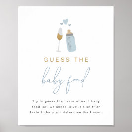 Poster Garrafas Azuis Da ANDI Adivinham O Jogo Da Comida 