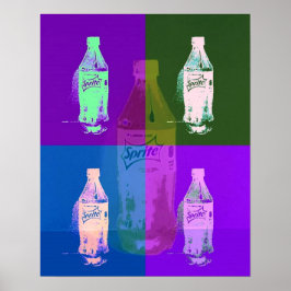 Poster garrafas de pop art
