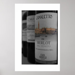 Poster Garrafas de vinho (canvas)