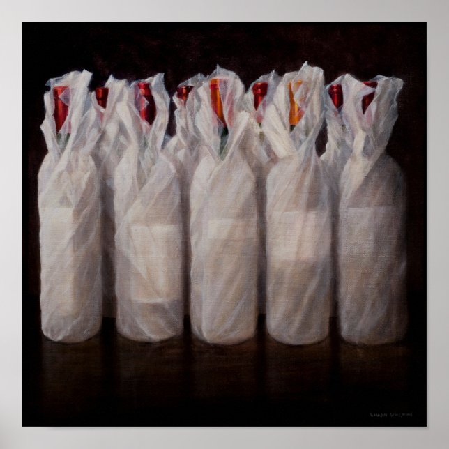 Pôster Garrafas de vinho molhadas 2010 (Frente)