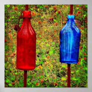 Poster Garrafas do vintage