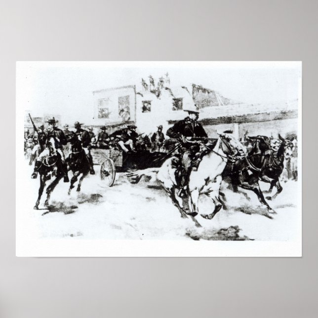 Pôster Garret traz Billy the Kid, 1880 (Frente)