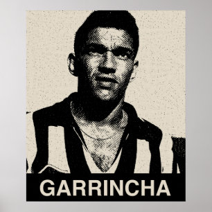 Poster Garrincha Vintage - Retrato