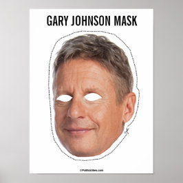 Poster Gary Johnson Mask Cutout