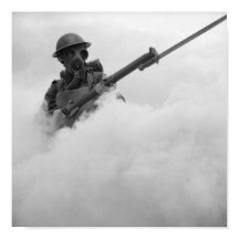 Gás-Soldado Com Rifle Bayoneted - 1941