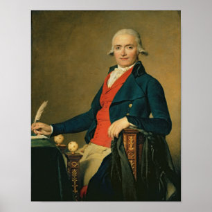 Pôster Gaspard Meyer ou homem no Waistcoat vermelho