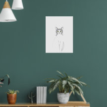 gata branca aquarela felinos engraçados amantes