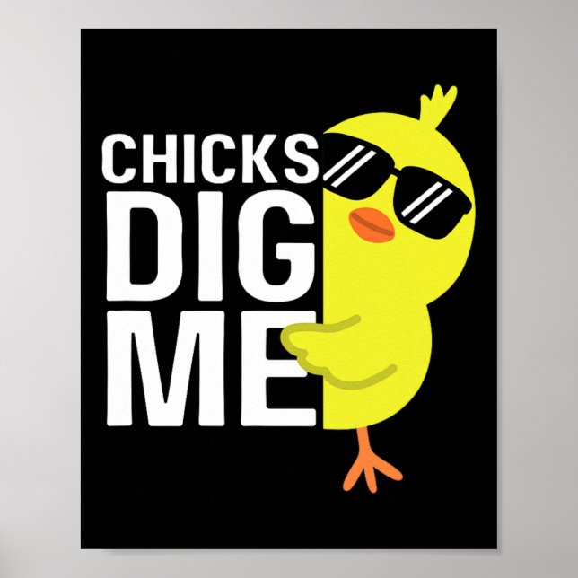 Poster Gatas Me Diguem Rapazes Homens Feliz Páscoa Citaçã (Frente)