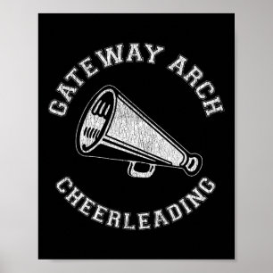Poster Gateway Arch Cheer Angustiado Retro 90's Animadora