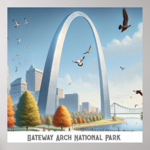Poster Gateway Arch National Park