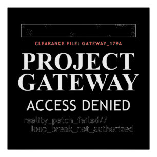 Pôster Gateway do Projeto - ACESSO NEGADO - Falha de Real