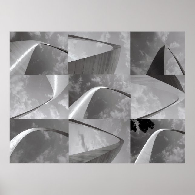 Pôster Gateway famoso para o oeste da Rua Louis Arch (Frente)