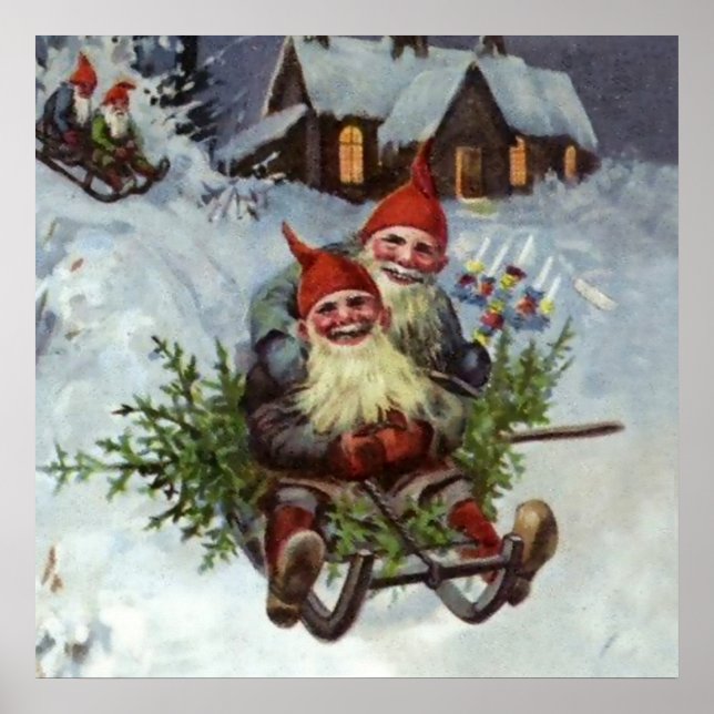 Poster "Gathering Pine Boughs", por Jenny Nystrom (Frente)