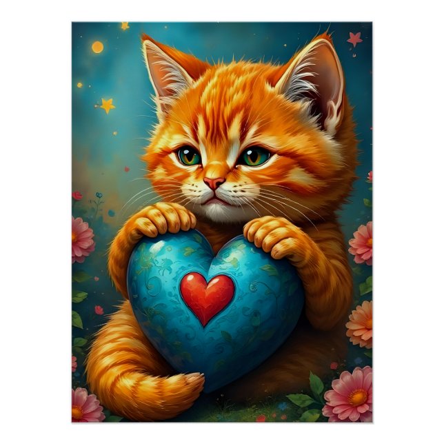 Pôster Gatinho de amor (Frente)