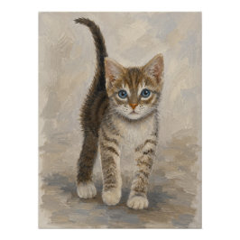 Pôster Gatinho Listrado