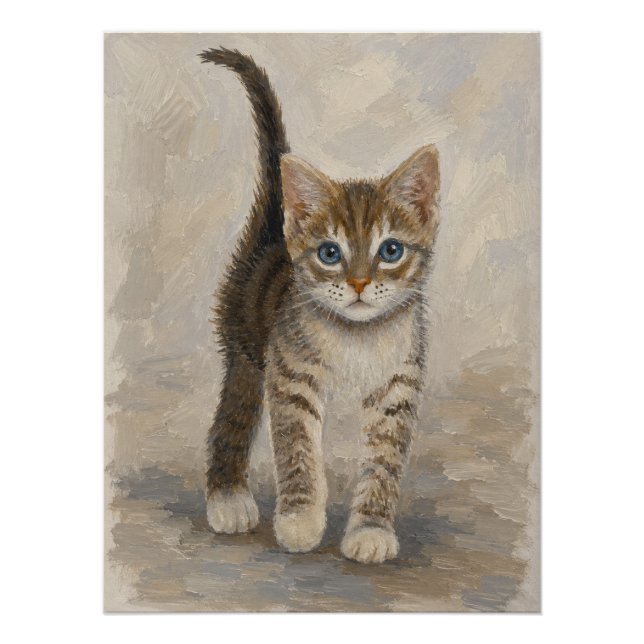 Pôster Gatinho Listrado (Frente)