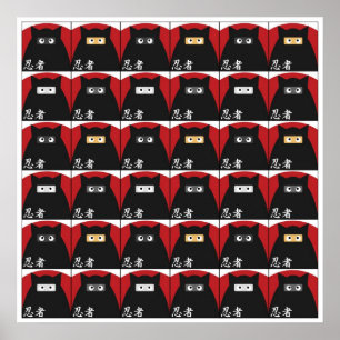 Pôster Gatinho Ninja Grande