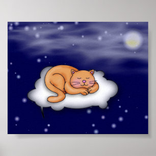 Pôster Gatinho para dormir