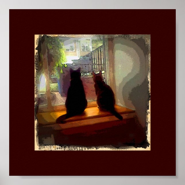 Pôster Gatinhos de janela CB (Frente)