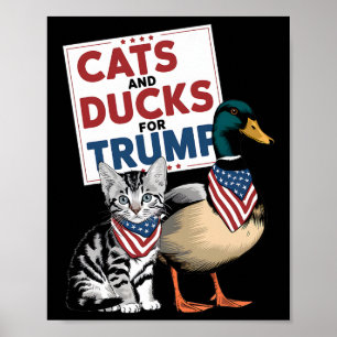 Poster Gatinhos E Patos Para Trump Gatos E Patos Para Tru