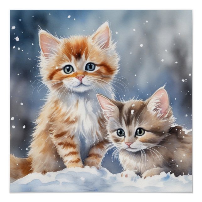 Pôster Gatinhos Fofinhos (Frente)