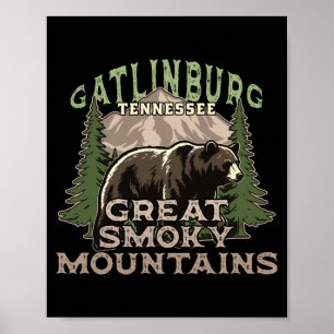 Poster Gatlinburg tennessee grandes montanhas fumegantes