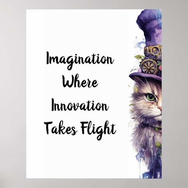 Poster Gato 5 Adjunto de Feriado Roxo (Frente)