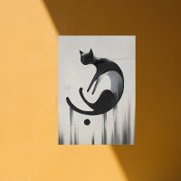 Gato Abstrato moderno - Arte Design minimalista