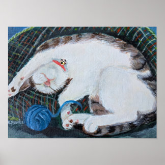 Poster Gato Adormecido