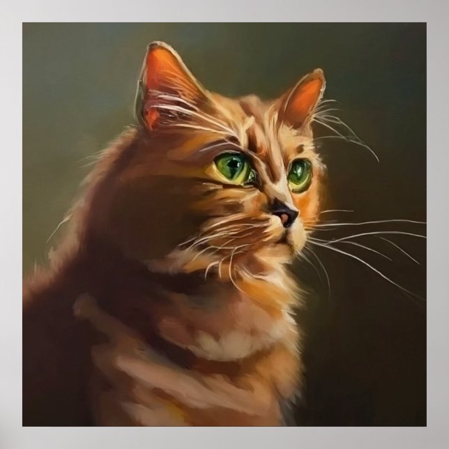 Poster Gato Americano de Cabelos (Frente)