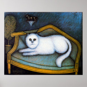 Poster Gato Angora, Morris Hirshfield