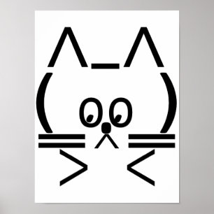 Pôster Gato ASCII
