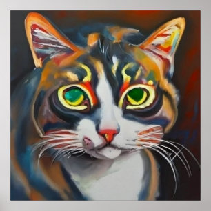 Poster Gato Asiático